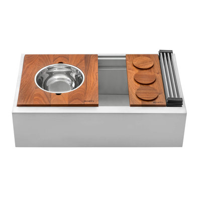 33.5" L x 20" W Farmhouse Kitchen Sink