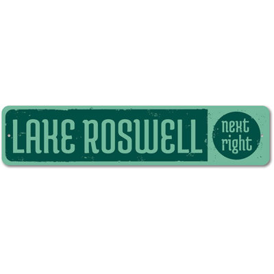 Plaque en métal Lake