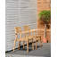 Fauteuil empilable Jazzabella, bois de teck