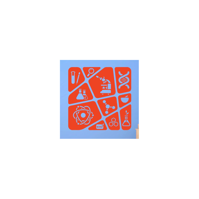 Abstract Wall Decal, Orange
