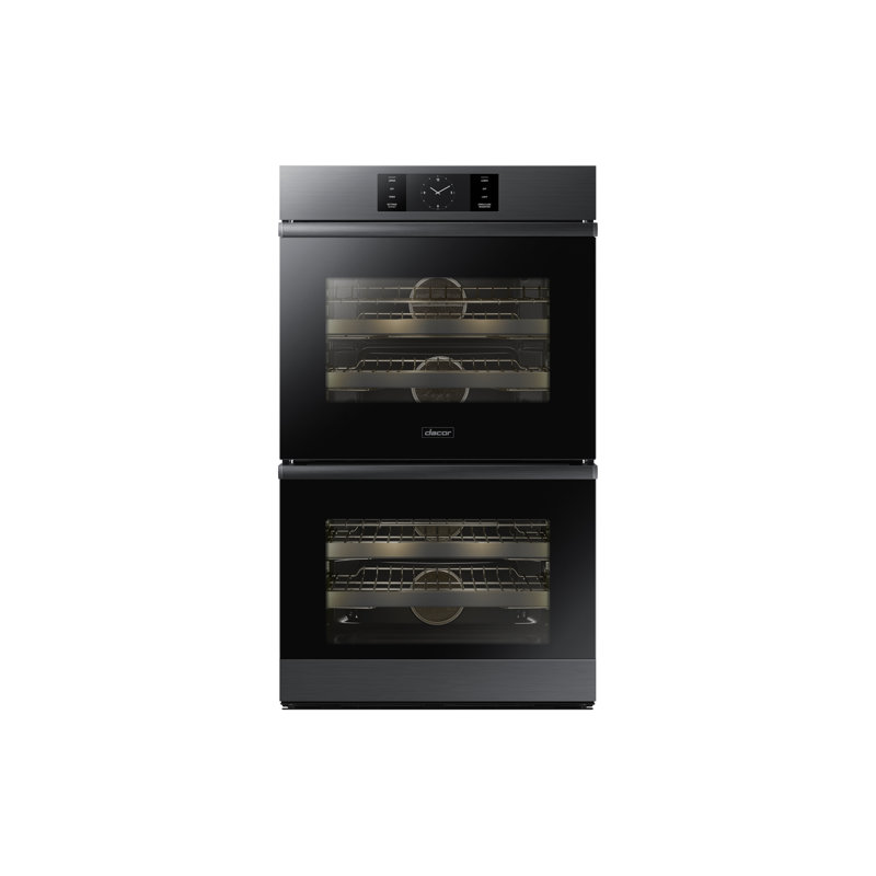 30" Double Wall Oven Steam, Contemporary, Graphite Stainless