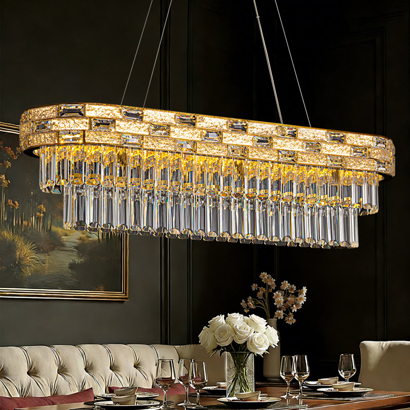 Lustre 47 po à 5 niveaux, H 9,4 po x l 47,2 po x P 11,8 po