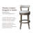 Maven Lane Alexander Stool with Fabric Upholstery-1157319397-1146612132
