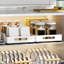 Organisateur d'armoire coulissant, tiroirs coulissants robustes fixés avec un film adhésif, rangement en fer et tiroir de rangement coulissant pour cuisine-770793648