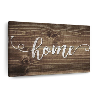 Impression sur toile Home Typographie