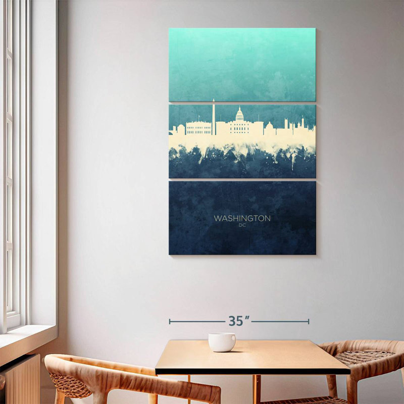 Skyline de Sirci Washington DC V, H 65 po x l 42 po