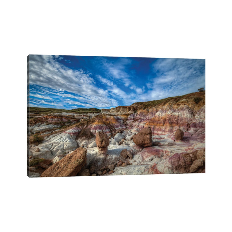 The Calhan Paint Mines by Bill Sherrell - Wrapped Canvas Painting, 20.32cm H x 30.48cm W x 1.905cm D