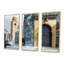 Ensemble de salon art mural or marocain Casablanca I-107183961-107183971