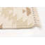 Tapis ivoire en laine fabriqué à la main de style sud-ouest rectangulaire 5 pi 2 po x 7 pi 10 po Kilim