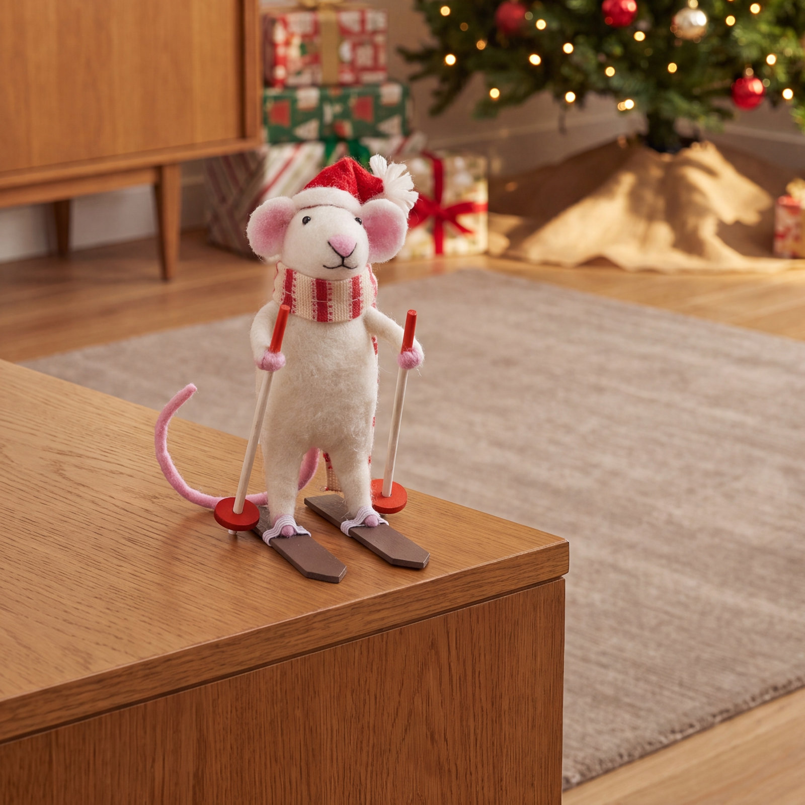 4'' Fabric Animals Hanging Figurine Ornament