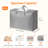 105l Comforter Storage Bag, 2 Pack Folable Storage Bins With Lids For Quilt, Duvet, Extra Large Bedding Storage Bags With Zippers And Handles, Clothes Organizers And Storage With Clear Window