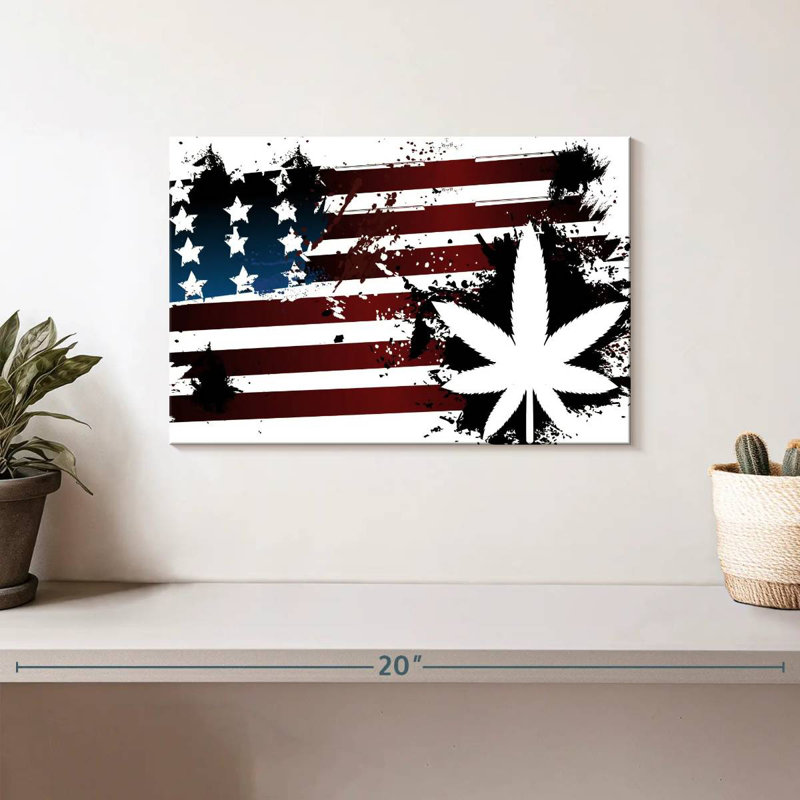 Marijuana And American Flag