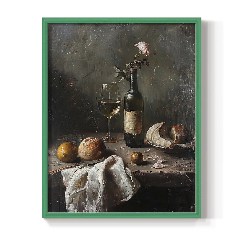 Reproduction encadrée FLORAL Series DCC XXXII - bois massif