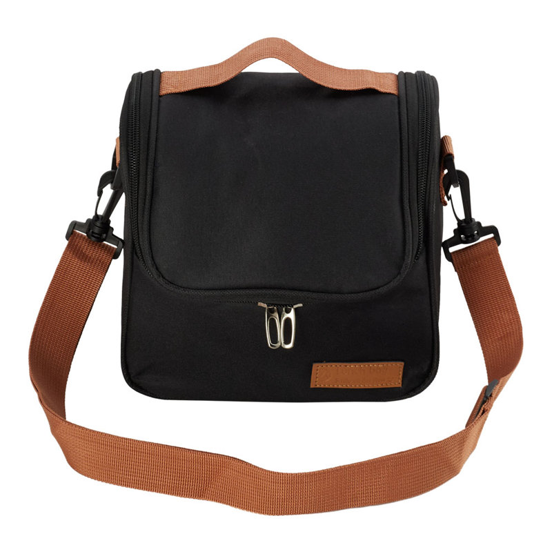 Portable Insulated Lunch Bag, Black