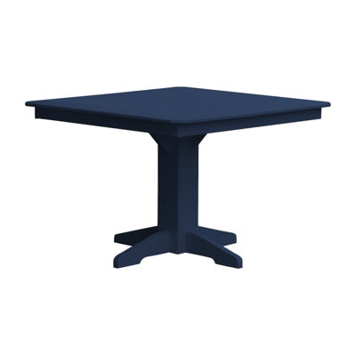 Keystone Amish Co. Poly Composite Square Dining Table, 44 in., Patriot Blue