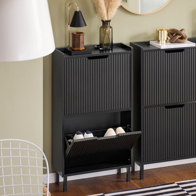 Armoire à chaussures pour le vestibule avec tiroirs rétractables