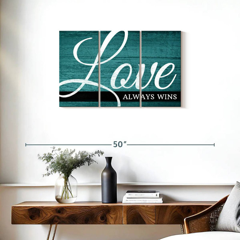 Tergel Love Always Wins II, 20" H x 33" W
