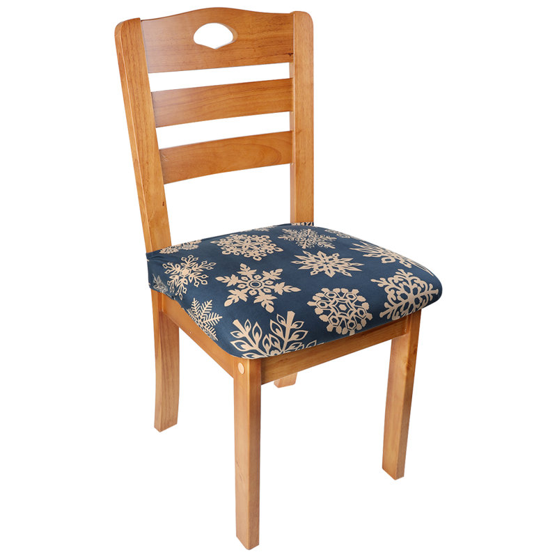 Housse pour chaise de salle à manger, Flocons de neige