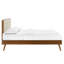 Bridgette Wood Platform Bed with Splayed Legs-1249743607-1249683223