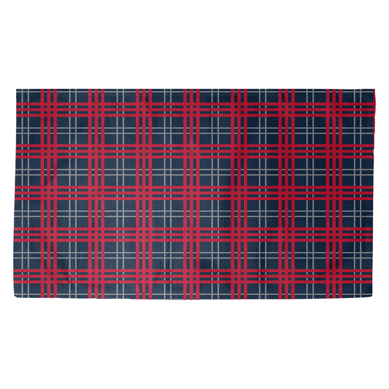 Plaid Indoor Rug, Rectangle 5' x 7'