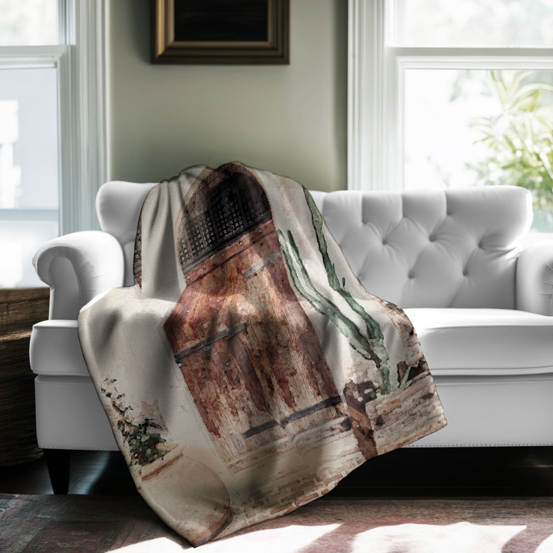 Jeté artistique 1 pièce Premium Sherpa, L 50 po x L 60 po