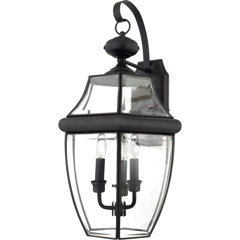 Newbury Solid Brass Wall Light, Medici Bronze