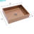 Rose Gold Bathroom Sink 19"X15" - Maintains Cleanliness With Special Finish For Improves Function And Style