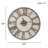 Lothair Oversized Dia. Round Wood Wall Clock-546582835