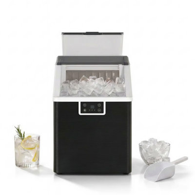 Countertop Ice Maker Machine, 55Lbs/24H Portable Automatic Ice Cube Maker with 1.9L Water Tank, Self-Cleaning Compact Ice Machine for Home Kitchen Bar Office Party