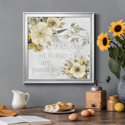 «Sunny Scriptures II», reproduction d'art sur toile encadrée