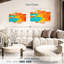 Avery orange et bleu abstrait-106801842