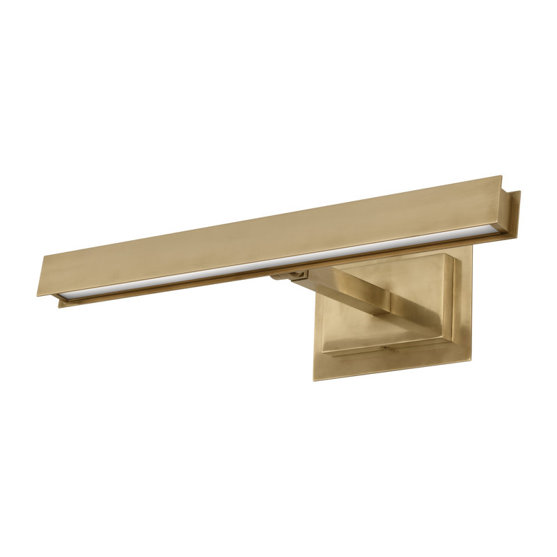 Bau Dimmable LED Wall Mounted Picture Light, Natural Brass