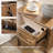 Timar 2-Drawer Solid Wood Rectangular Nightstand-517779209