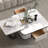 Simple light luxury rock panel coffee table-105835025