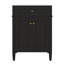 Meuble-lavabo de salle de bain 24 po avec lavabo, armoire de rangement moderne avec 2 portes à fermeture douce et un tiroir basculant, structure en bois massif-1840171499