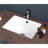 Stunning Feel Ceramic Rectangular Sink - 21"X14", Overflow Bathroom Glorious White Undermount With-1208235760