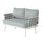 Causeuse et table en acier Mariano-647177785
