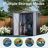 Gray 5x3 Ft Metal Outdoor Tool Shed With Waterproof Roof And Lockable Door, Good For Storing Sundries In Backyard Patio, Thoughtful Design Storage Gray, Peaked Roof, Secure, Suitable Multi - Scenario