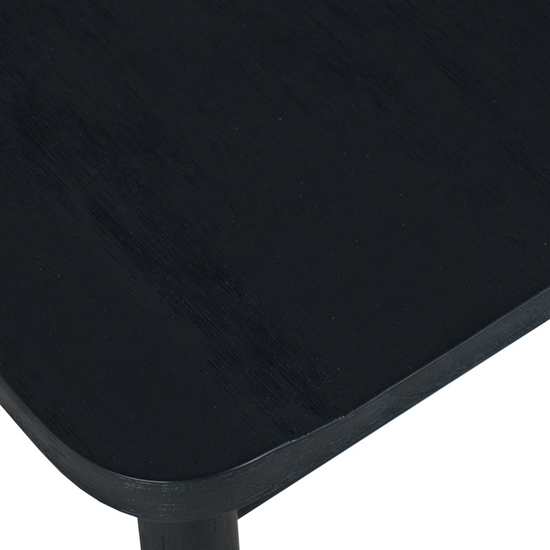 Crumpton Fitz Traditional Solid Wood Curved Back Spindle Counter Stool - Black, Black
