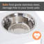 Mangeoire pour chien surélevée en bois blanche de 23 po avec bols en acier inoxydable pour une bonne digestion