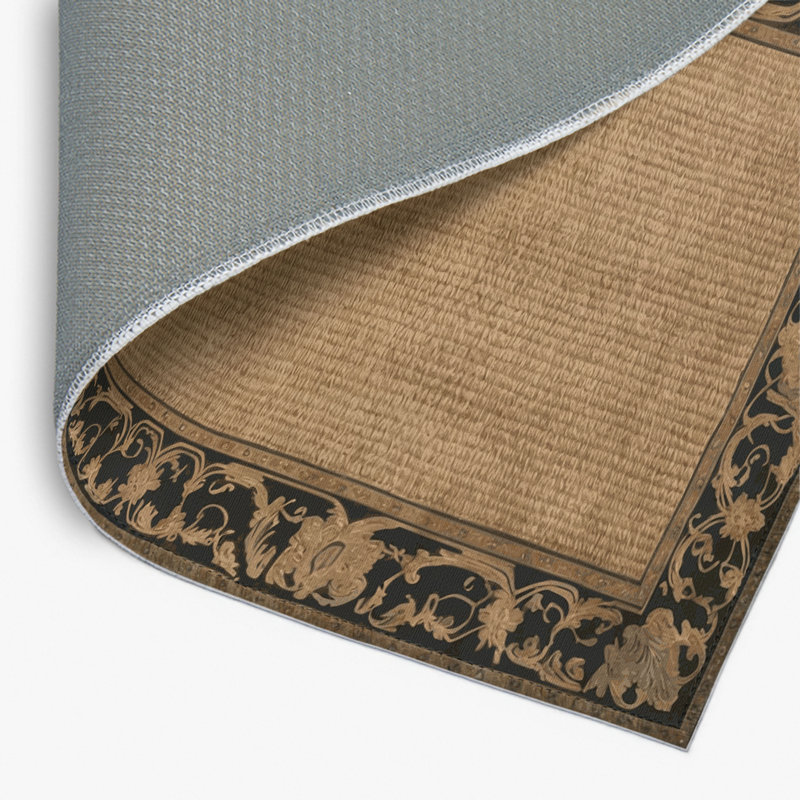 Tapis d'intérieur et d'extérieur brun français, Rectangulaire 2 pi x 3 pi