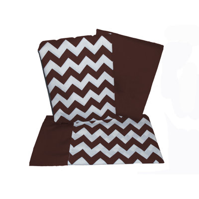 Ensemble de literie 3 pièces pour lit de bébé et enfant à chevrons Dehn