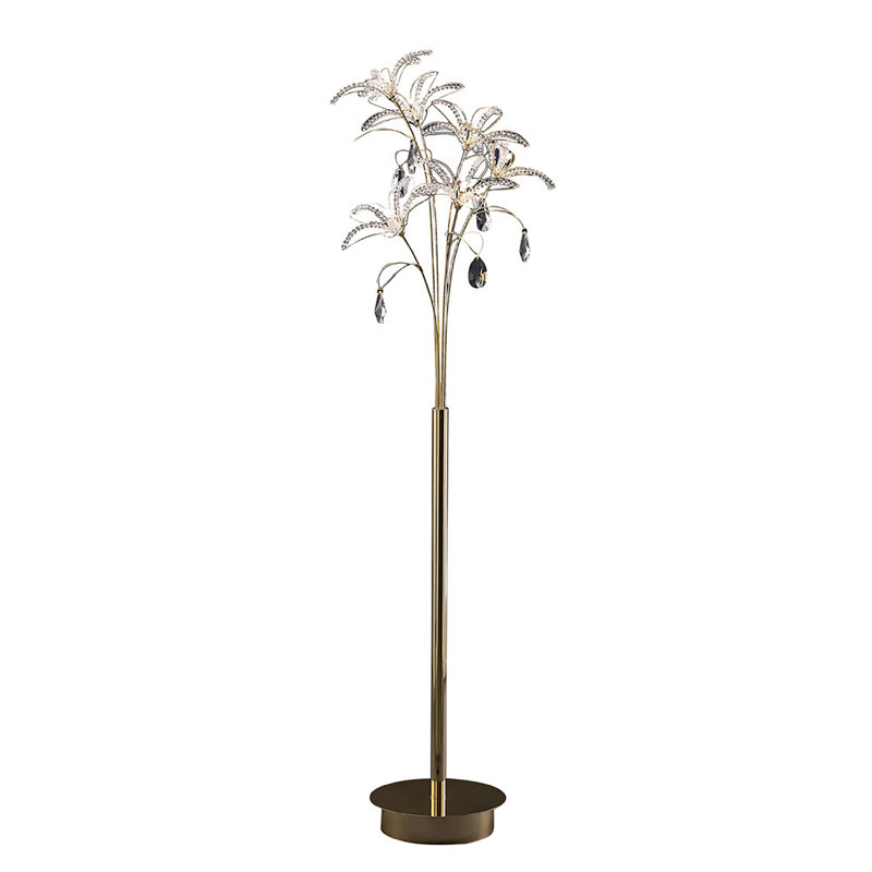 160cm Novelty Floor Lamp, Brass