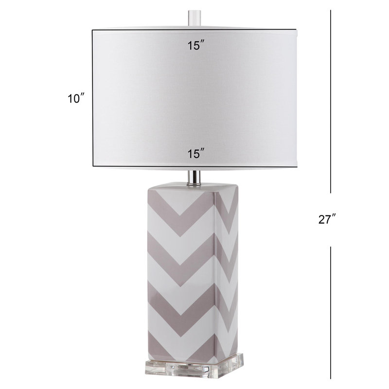 Ceramic Table Lamp, Grey