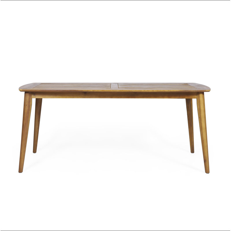 Table de salle à manger d'extérieur avec structure en bois d'acacia, teck