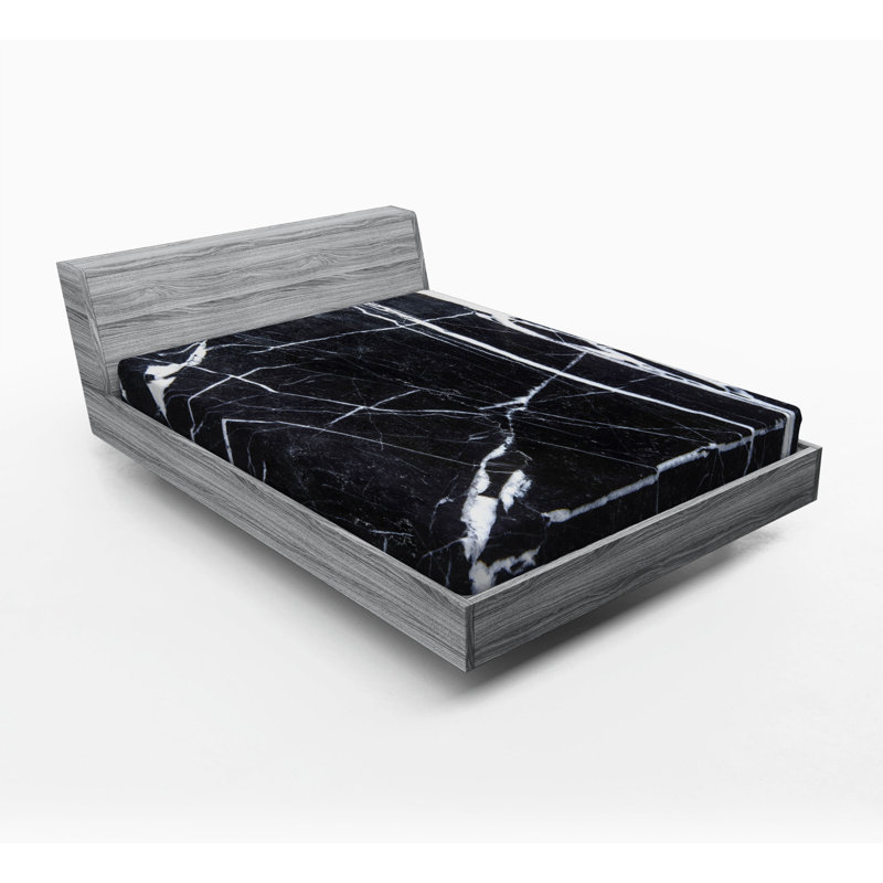 Microfiber Abstract Fitted Sheet, Queen Fitted Sheet