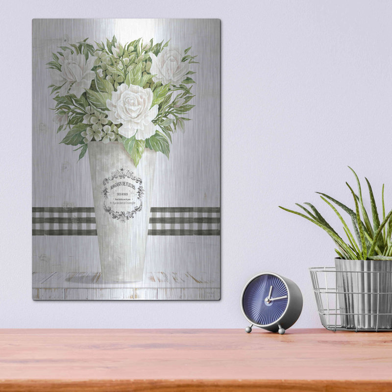 " White Roses " by Cindy Jacobs, 16" H x 12" W