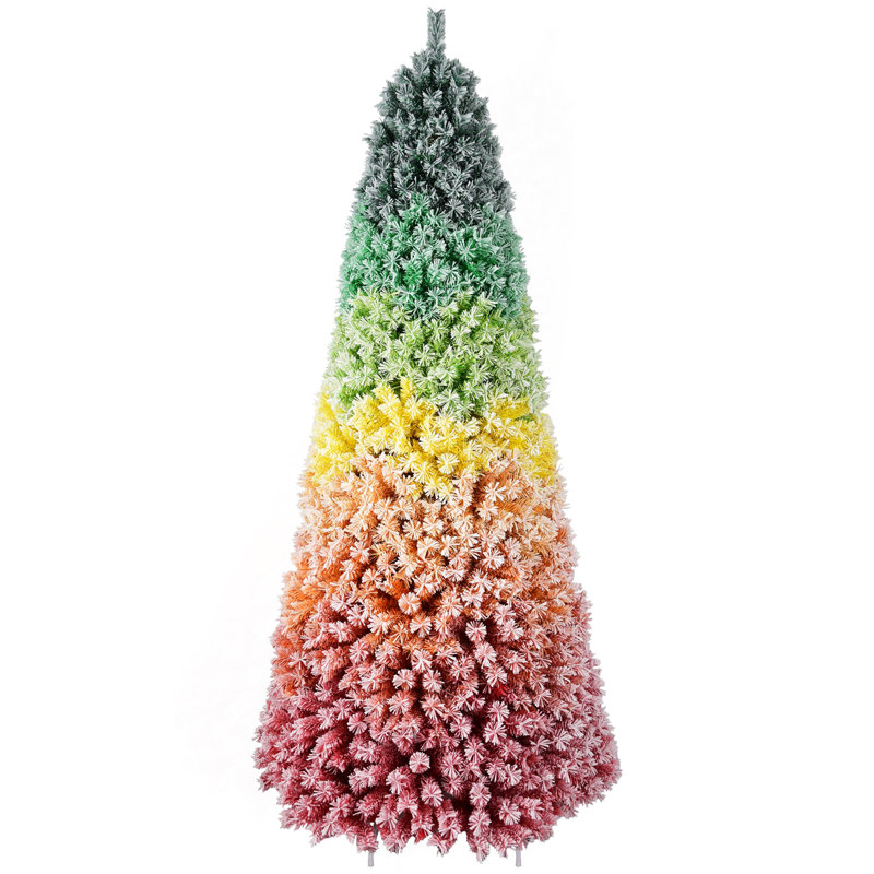 Arbre de Noël 7,5 pi en PVC floqué 7,5 pi avec des pointes 1927, 7.5'