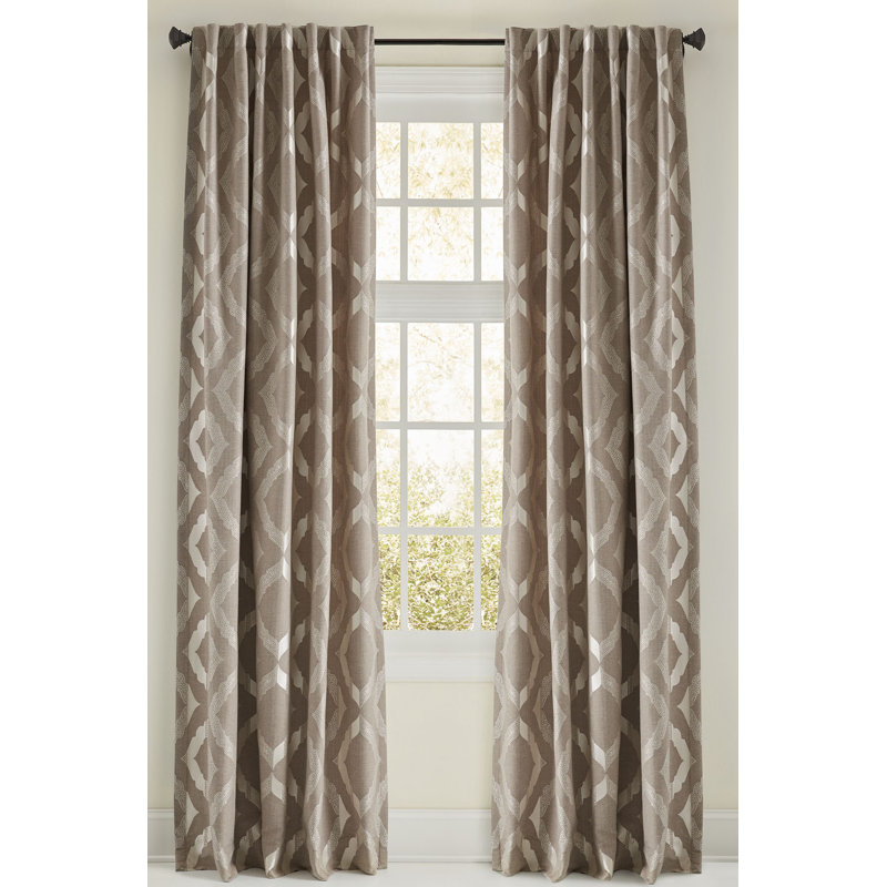 Avery Room Darkening Curtain, Spa, 50"W x 96"L