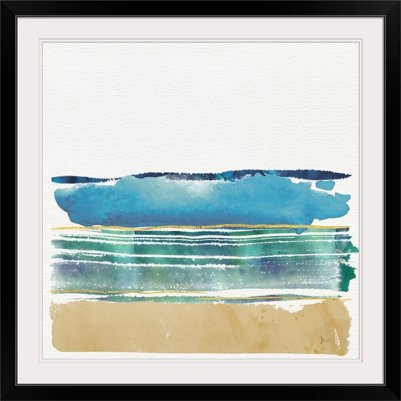 « par the sea i » par jess aiken, reproduction d’art, H 35 po x l 35 po x P 1,5 po, Toile